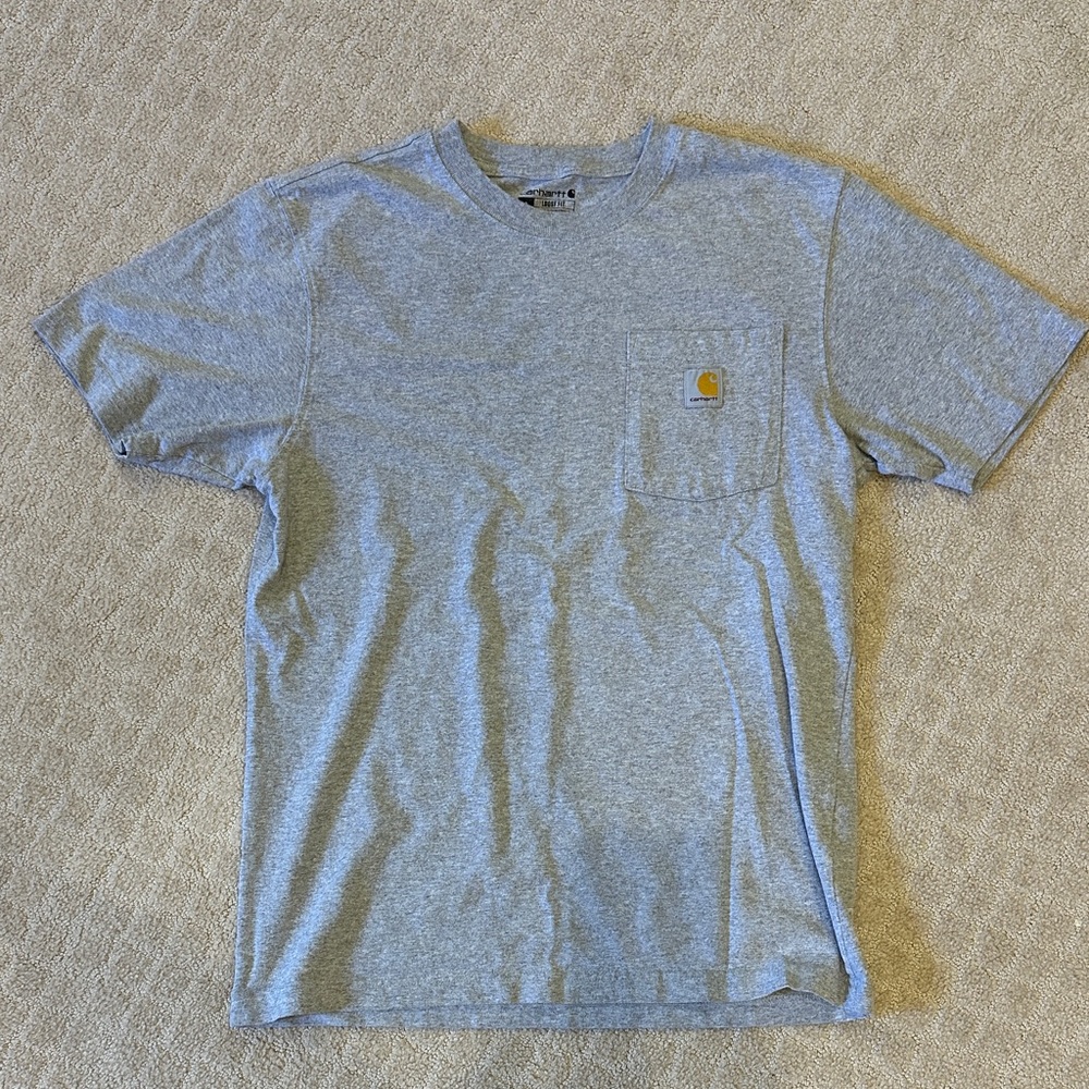 Carhartt Men's Heather Gray Short Sleeve Loose Fit Tee